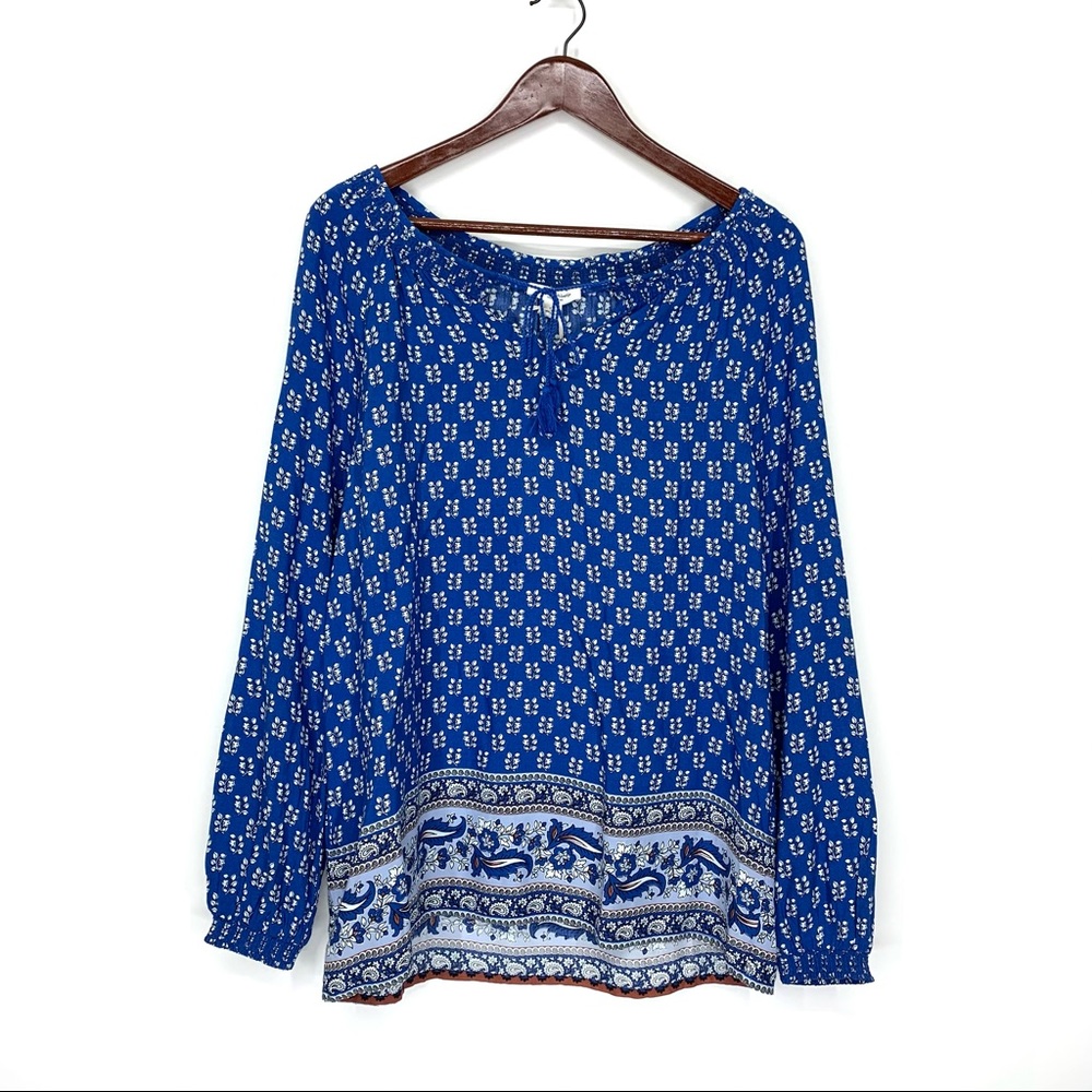 Beachlunchlounge Louisa Athen Beach Poolside Long Sleeve Blouse New Nwt Small